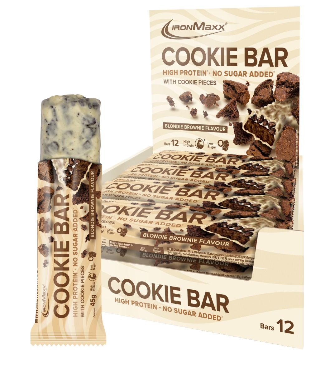 IronMaxx Cookie Bar - 12x45g & 24x45g