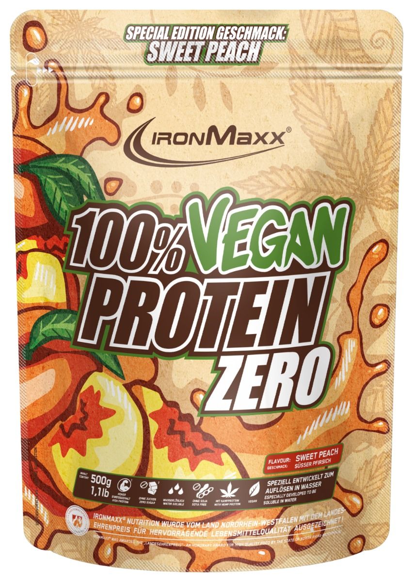 100% Vegan Protein Zero - Peach (500g)