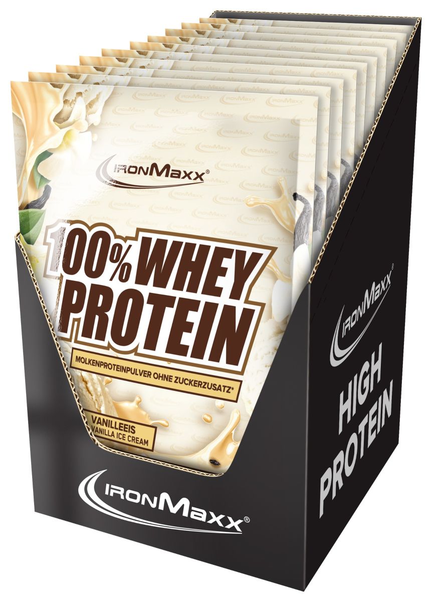 100% Whey Protein - 30g Sachet (im 10er Tray)