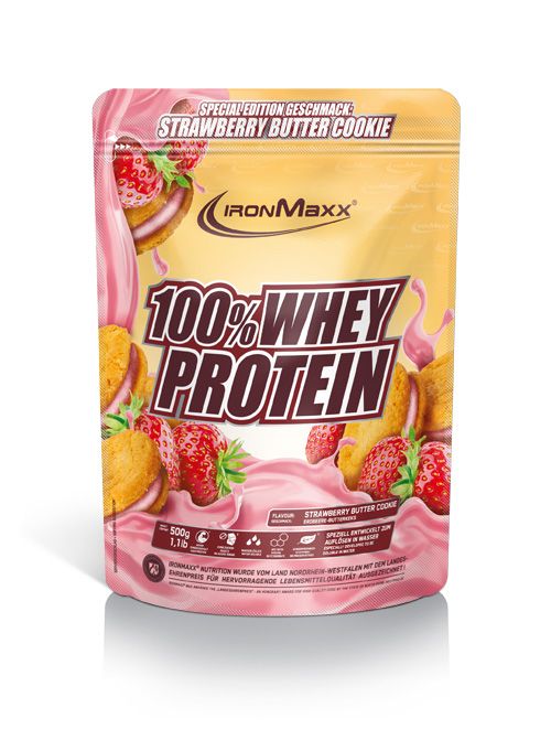 100% Whey Protein - 500g Beutel - Strawberry Cookie (Special Edition)