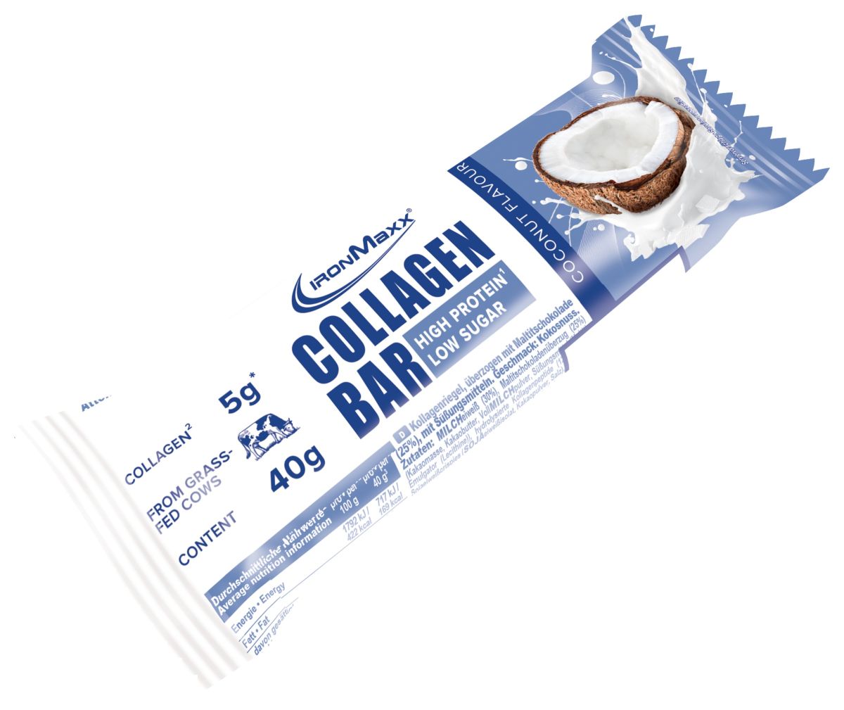 IronMaxx Collagen Bar – Coconut Flavour 40g