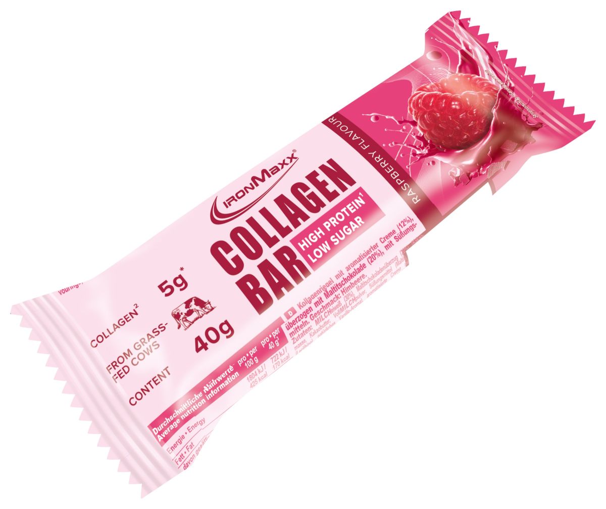 Collagen Bar – Raspberry Flavour 40g