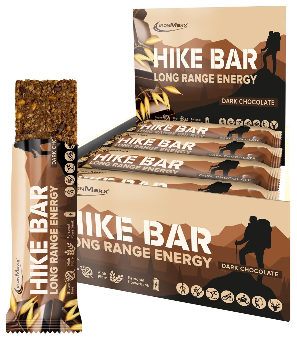 Hike Bar - 60g Riegel - Dark Chocolate - im 12er Tray