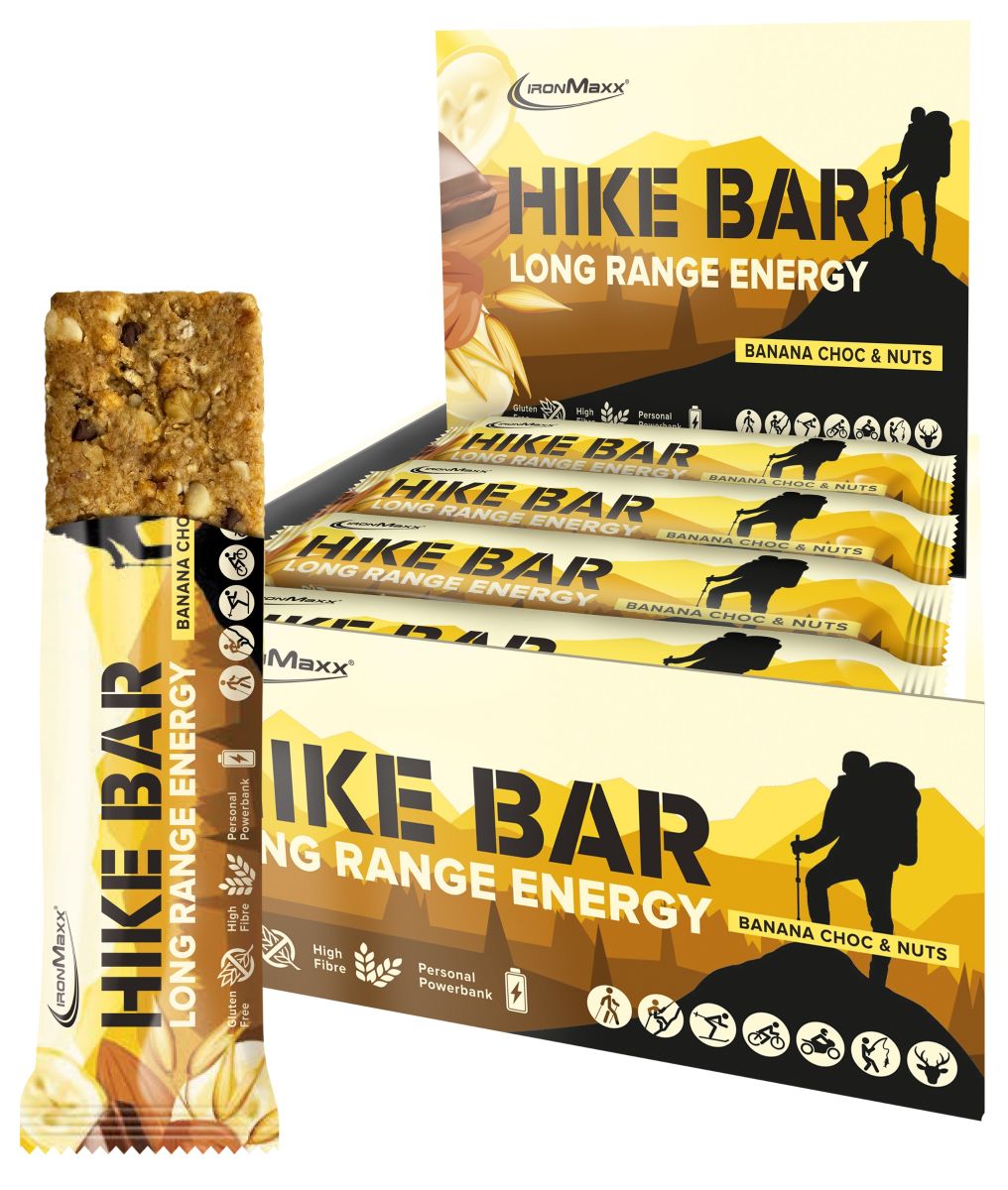 Hike Bar - 60g Riegel - Banana Choc & Nuts - im 12er Tray