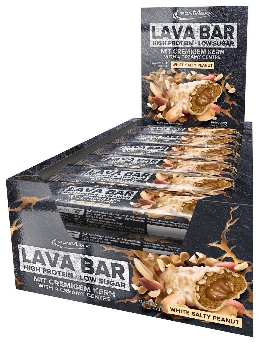 Lava Bar – White Salty Peanut (18x40g)