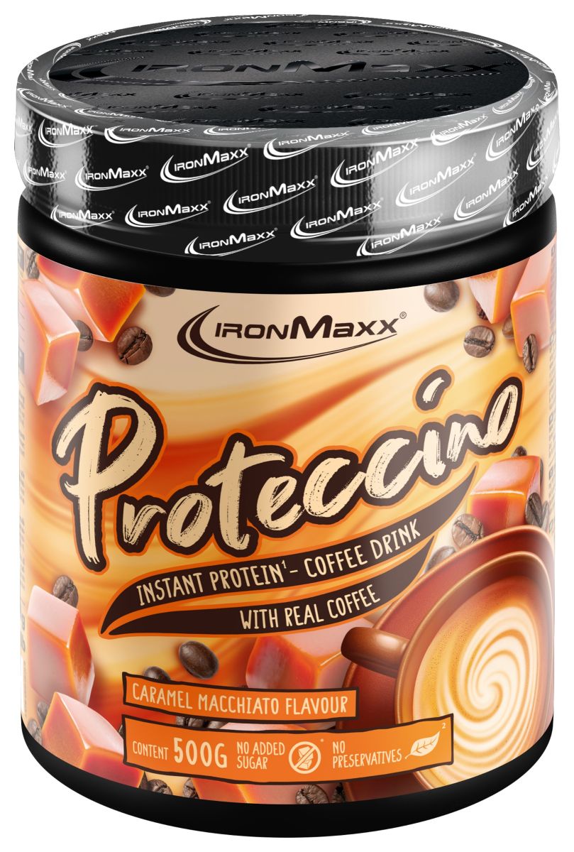 IronMaxx Proteccino - Caramel Macchiato 500g Tub