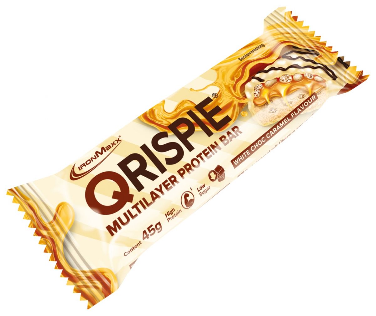 Qrispie® Protein Bar (45g) - White Choc Caramel (MHD: 31.12.2024)