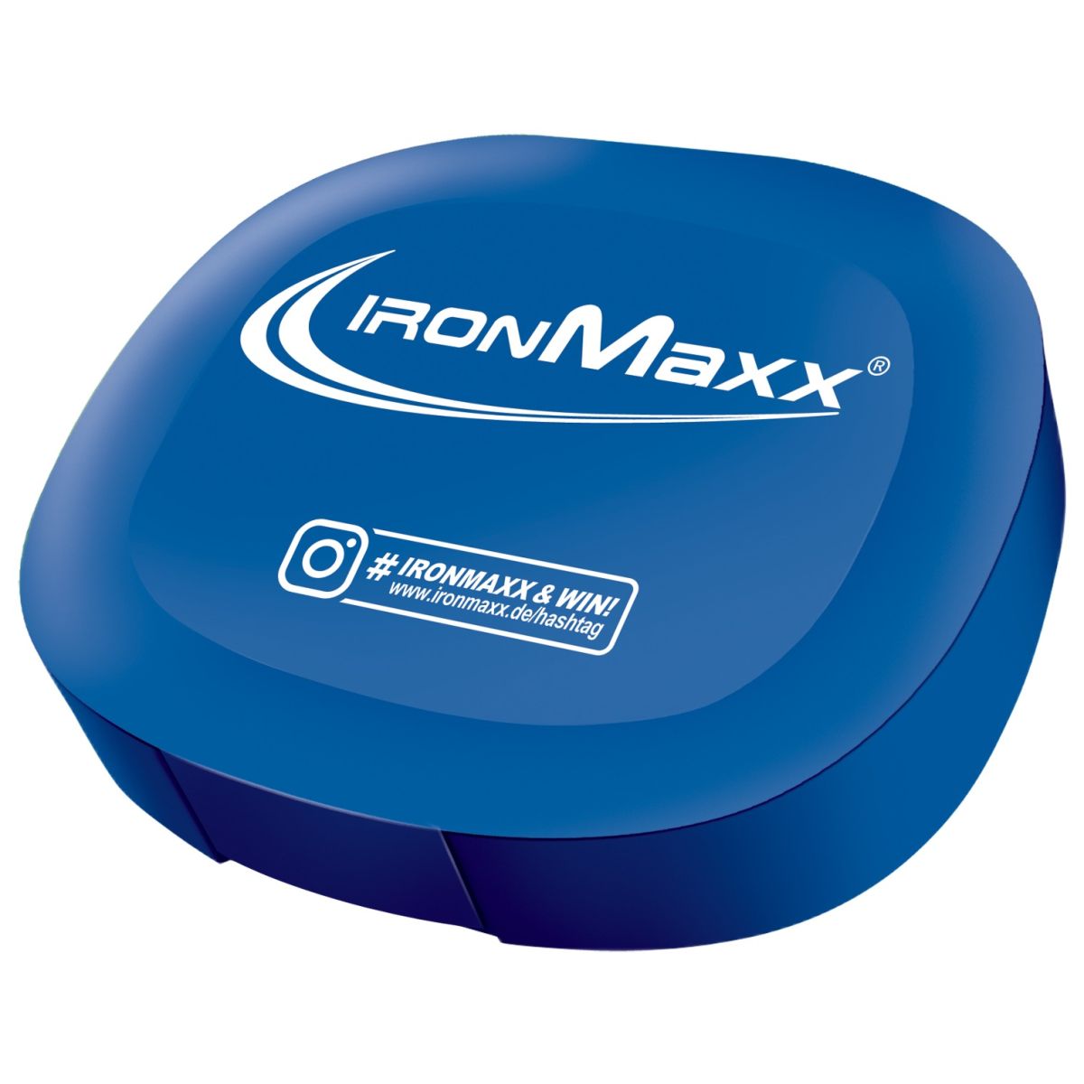 IronMaxx Pillenbox mit 5 Fächern, Blau, 3 Stück (3er Pack)