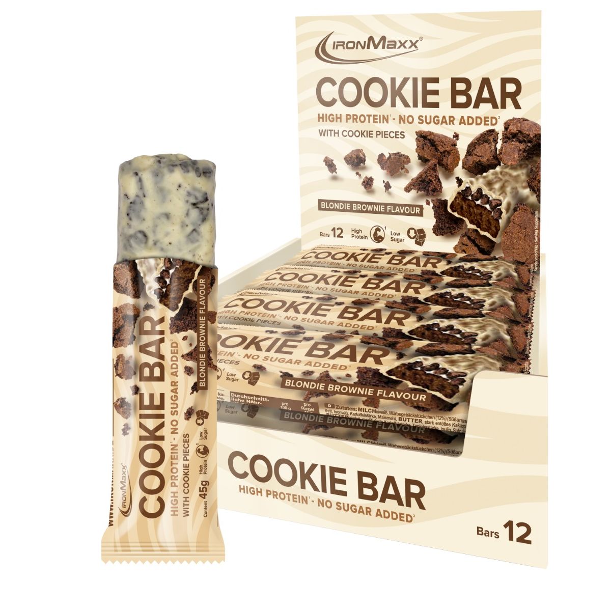 Cookie Bar (12x45g) - Blondie Brownie 