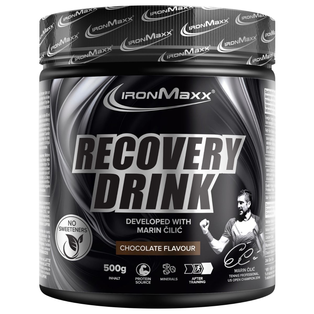 Recovery Drink Pulver - Chocolate - 500g Dose - Marin Cilic