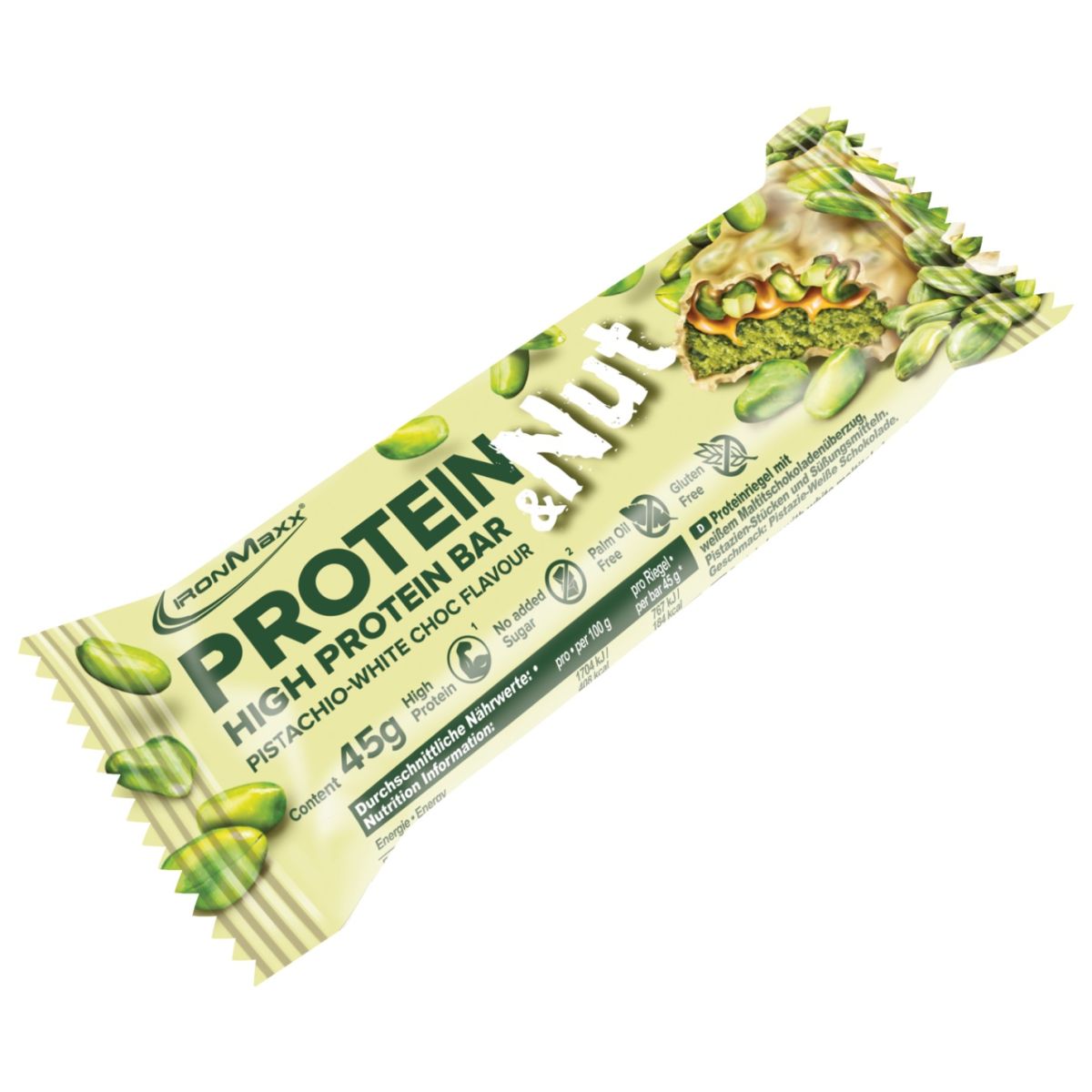 Protein & Nut (45g) - Pistachio-White Choc